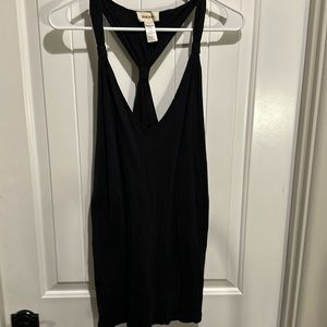 Diesel women’s black razorback tank top. Large.